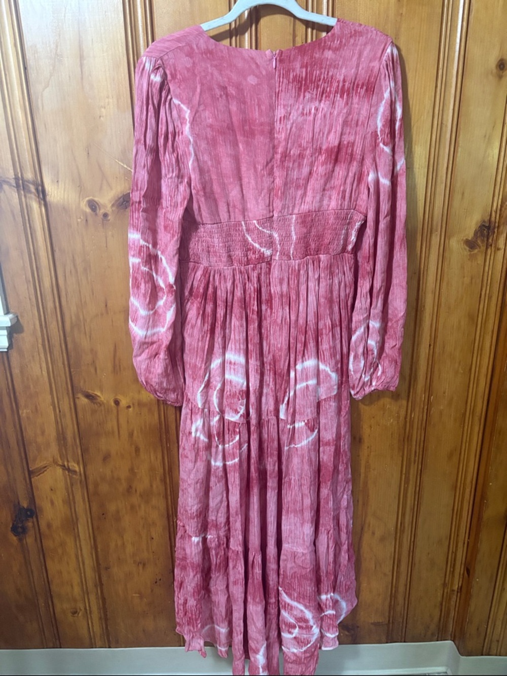 NEW! Skylar Rose Pink Tie Dye Boho High Low Dress - Size Large - Picture 7 of 8